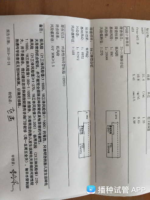 试管婴儿唐氏筛查试管婴儿可以做唐筛吗