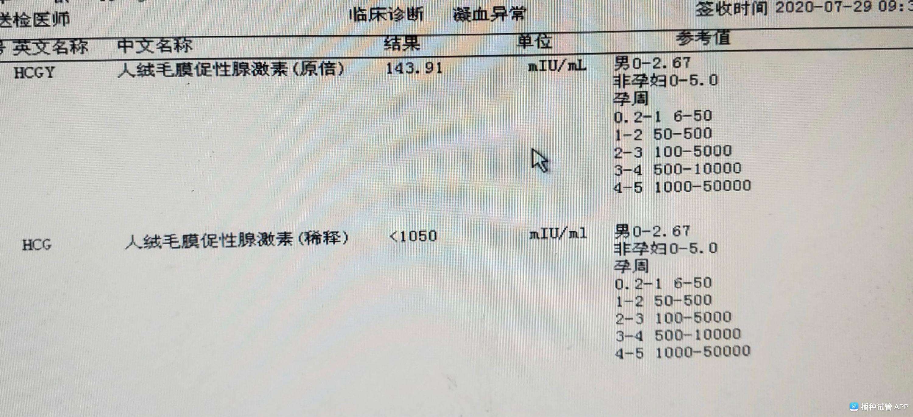 试管婴儿14天血值多少正常移植14天hcg值不到100