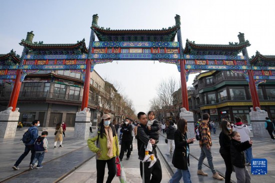 北京：前门大街人气旺