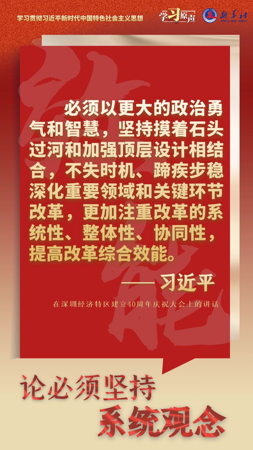 学习原声・聆听金句｜论必须坚持系统观念