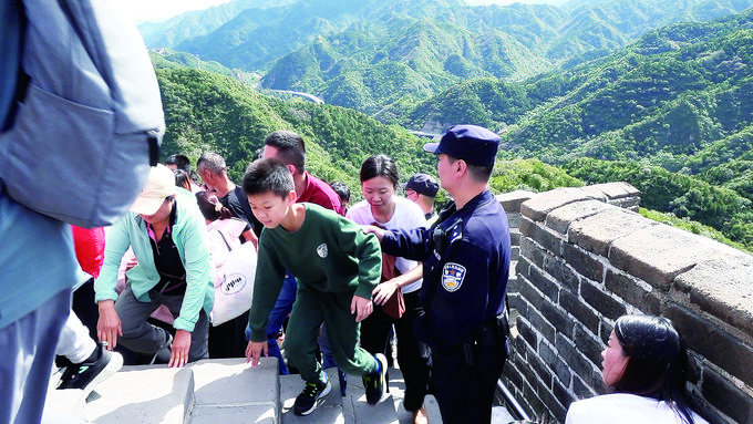 八达岭长城上，“秘密武器”有奇效